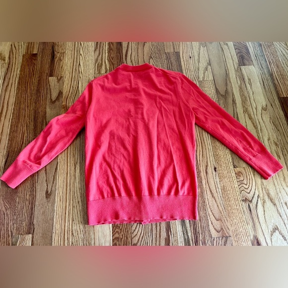 J. Crew 100% Cotton Cardigan | Size Small | Orange - Picture 7 of 8